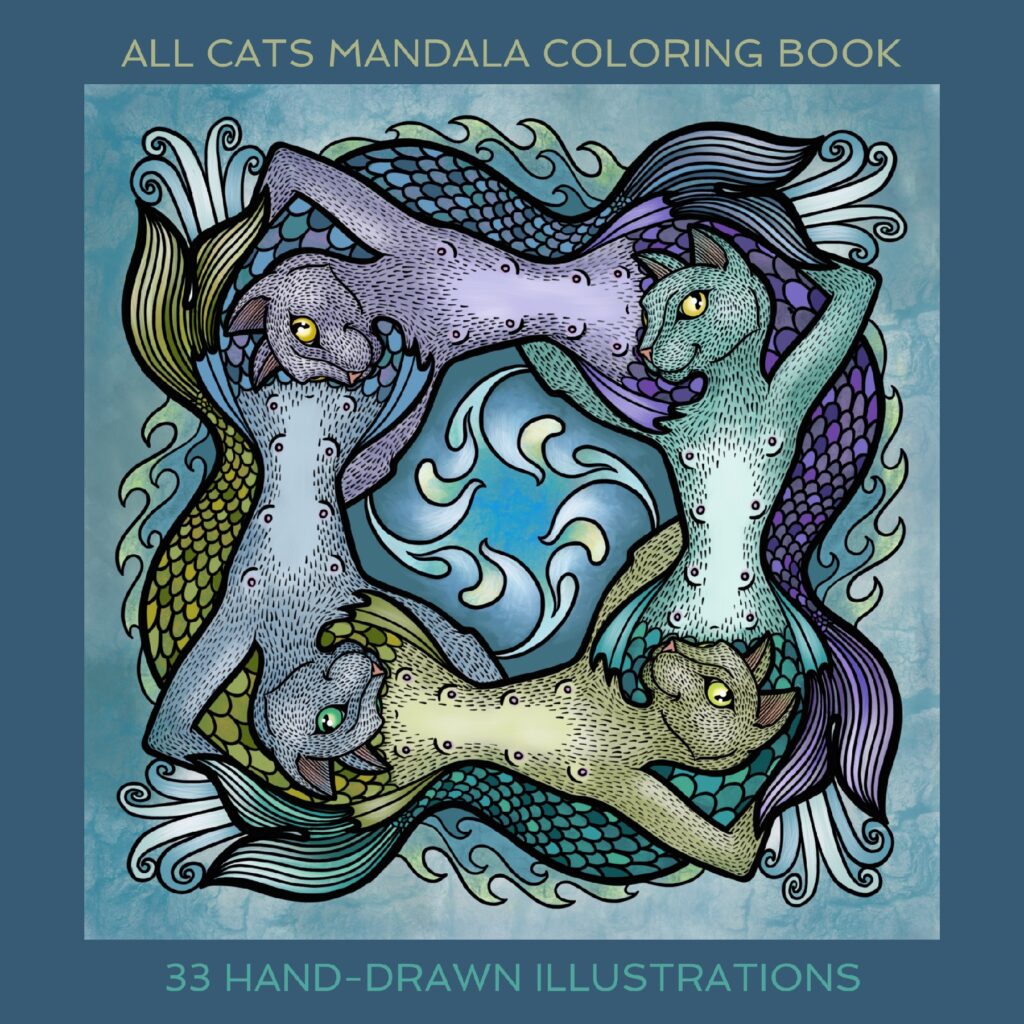 All Cats Mandala Coloring Book